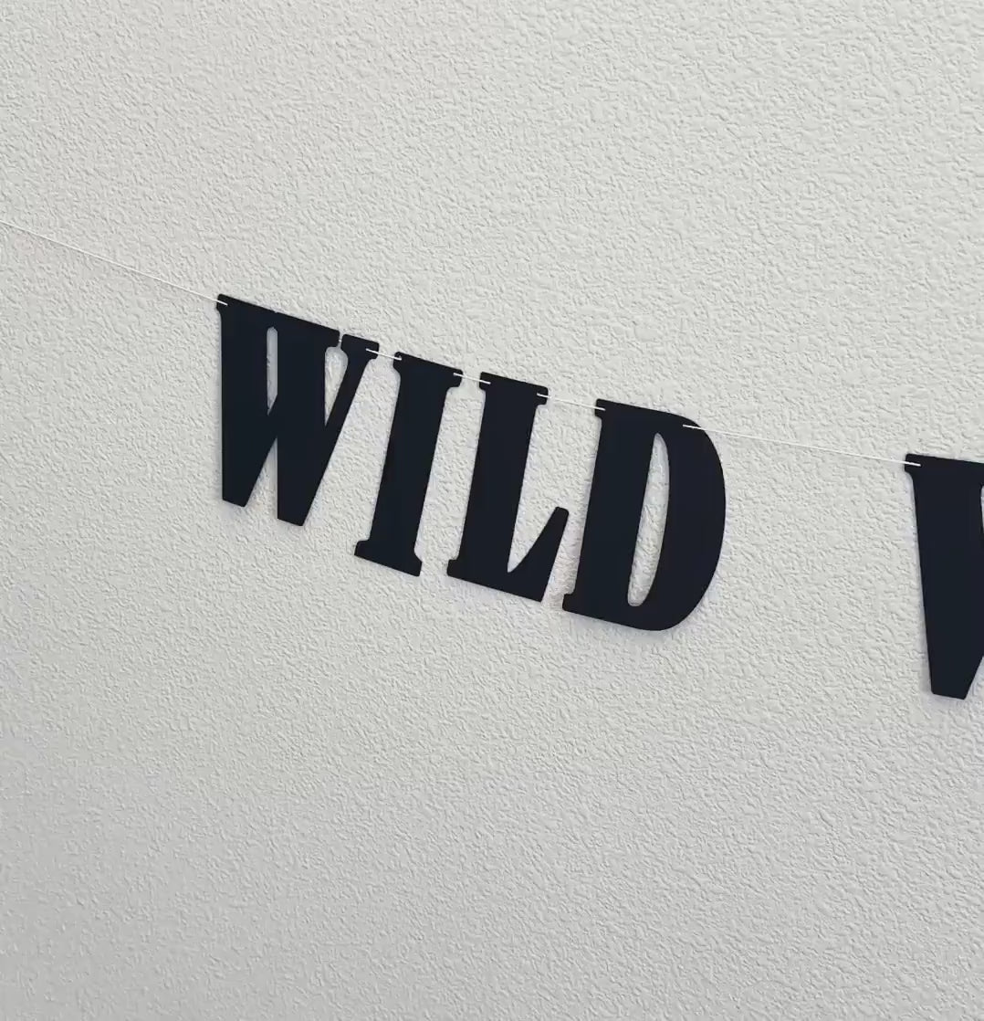 Wild Wild Wifey Banner for Bachelorette Party Decoration, Rustic Bridal Shower Sign, Fun Wedding Photo Prop, Boho Bride-to-Be Accessory