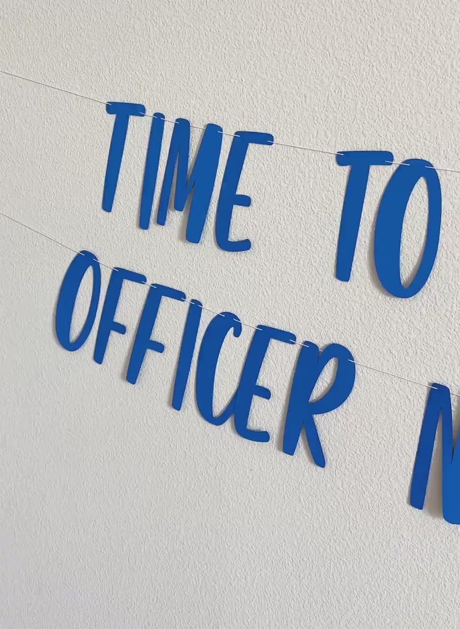 Time To Give It Arrest Officer Has Retired, Officer Retirement Banner, Police Officer Retirement Party Decorations