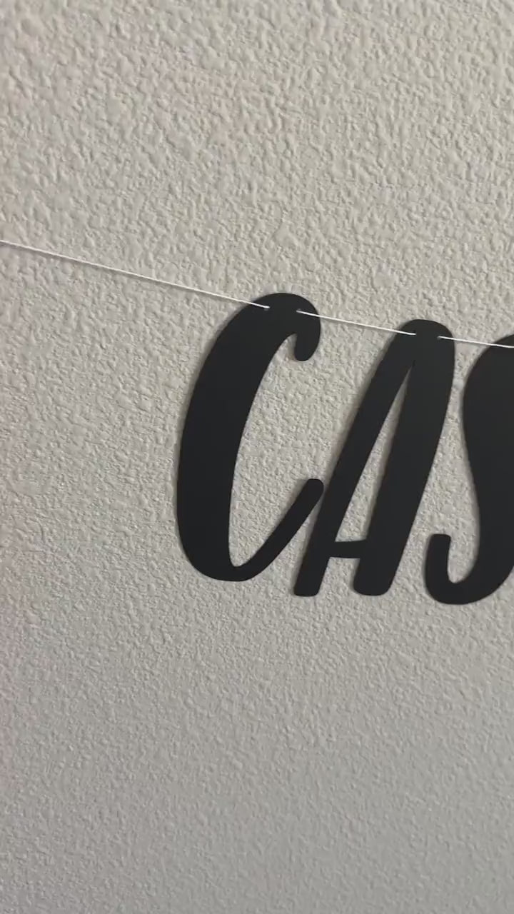 Casting Off Into 30!, 30th Birthday Banner, 30th Birthday Decorations, Fishing Themed Birthday Banner, Fishing Birthday Party Decorations