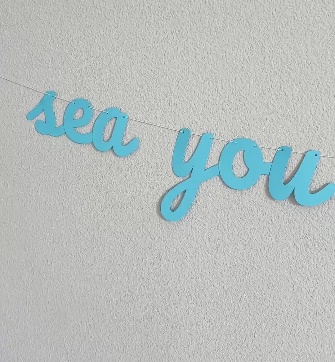 Sea you Soon Baby, Ocean Themed Baby Shower Banner, Baby Shower Decorations, Ocean Baby Shower Banner, Nautical Baby Shower
