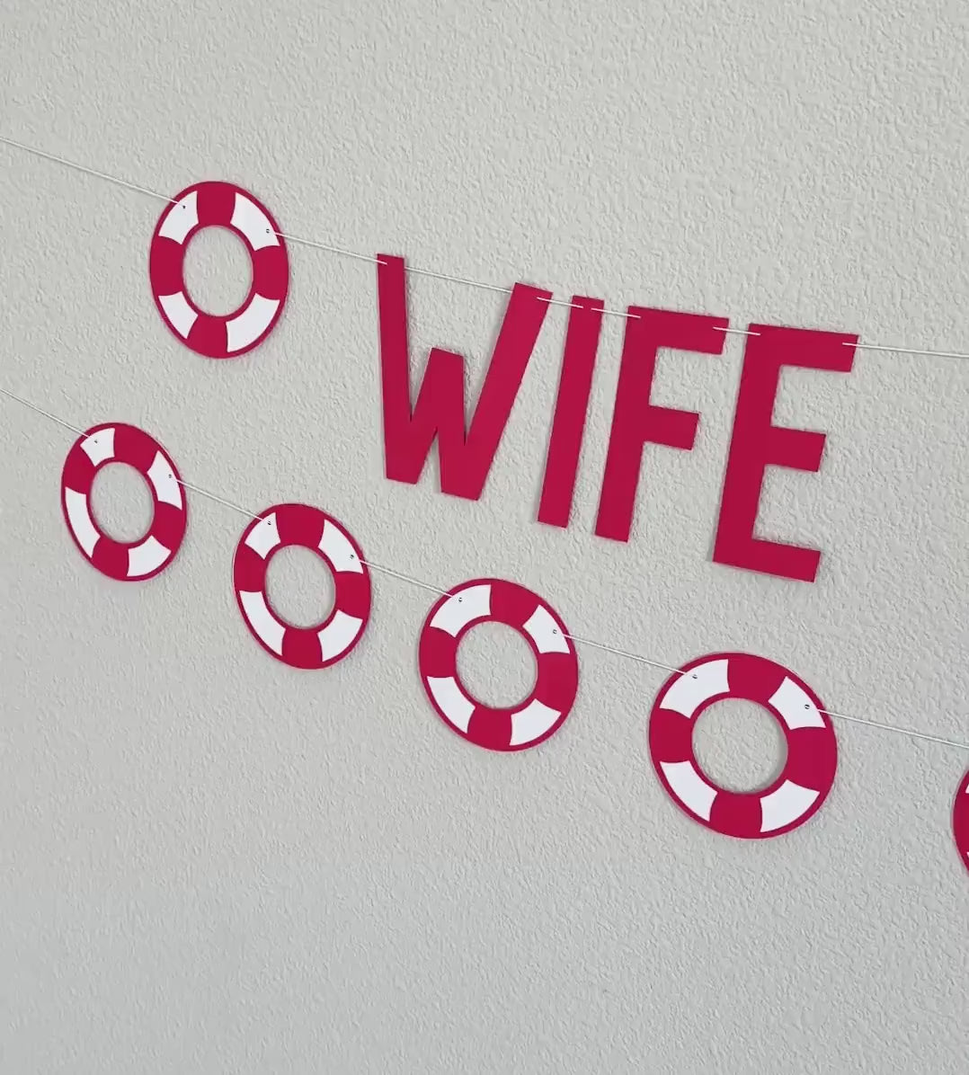 Wife On Duty, Wife On Duty Decorations, Lifeguard Bachelorette Party, Lifeguard Themed Bridal Shower, Lifeguard Bachelorette Banner