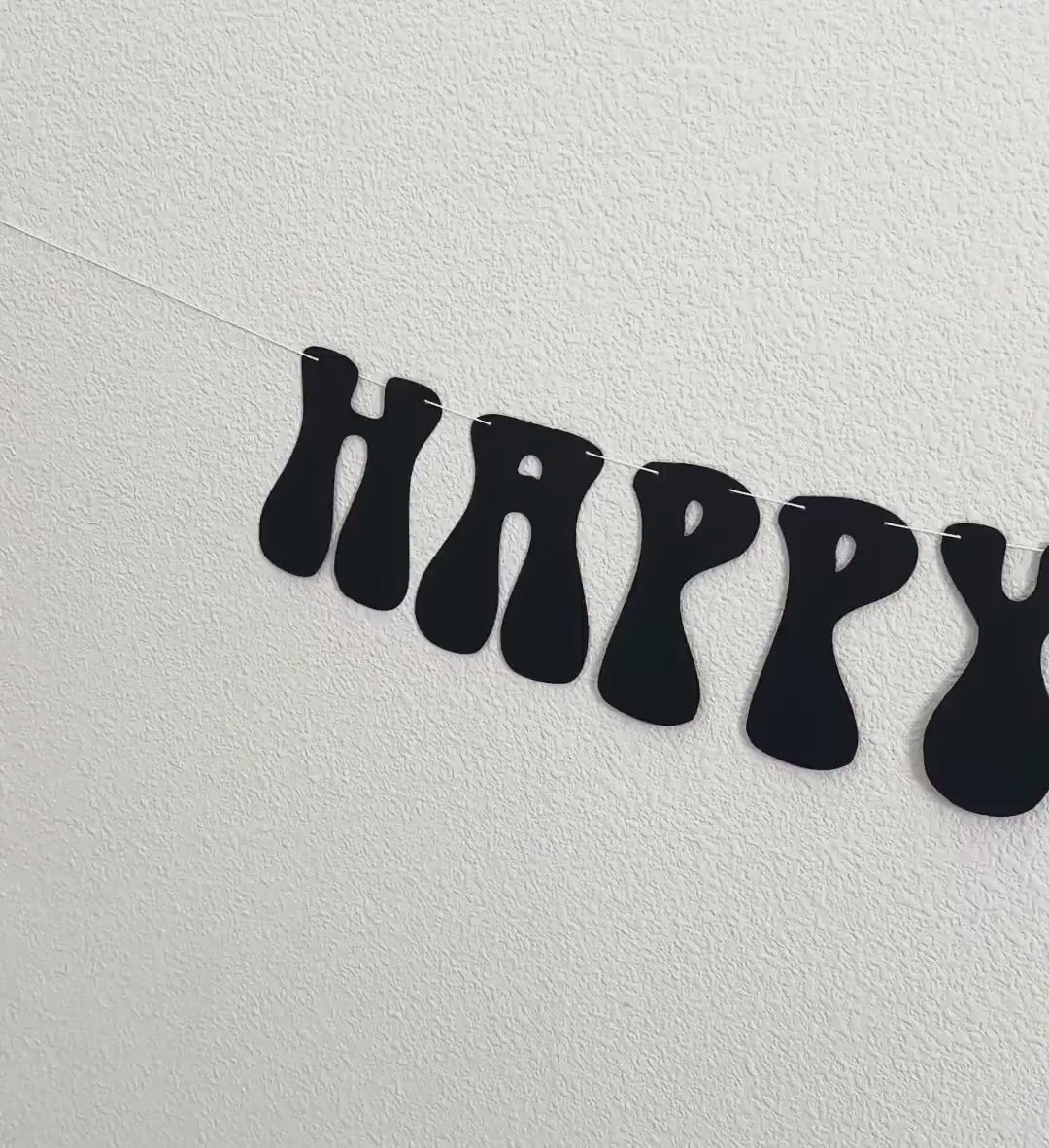 Retro Themed Happy Birthday Banner, Groovy Birthday Party Decorations, Classic Birthday Banner, Retro Birthday Party Theme