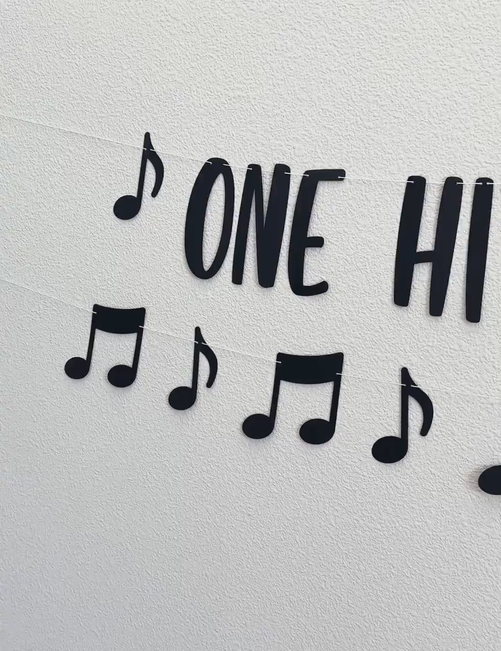 One Hit Wonder, Music Birthday Banner, Custom Music Banner, Music Theme, Music Decorations, Music Banner, Custom banner, 1st Birthday