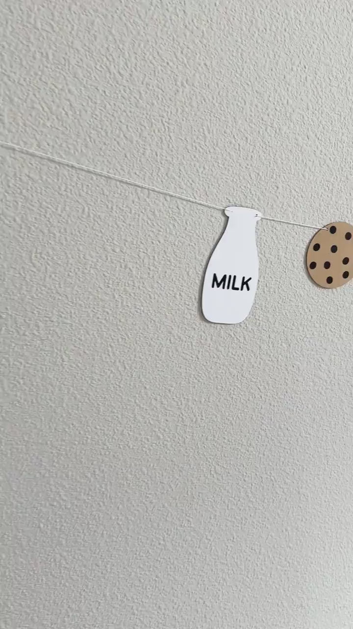 Cookie Birthday Banner, Milk and Cookies Birthday Banner, Milk and Cookies Decorations, Cookies and Milk, Cookie Decorations, Cookie Party