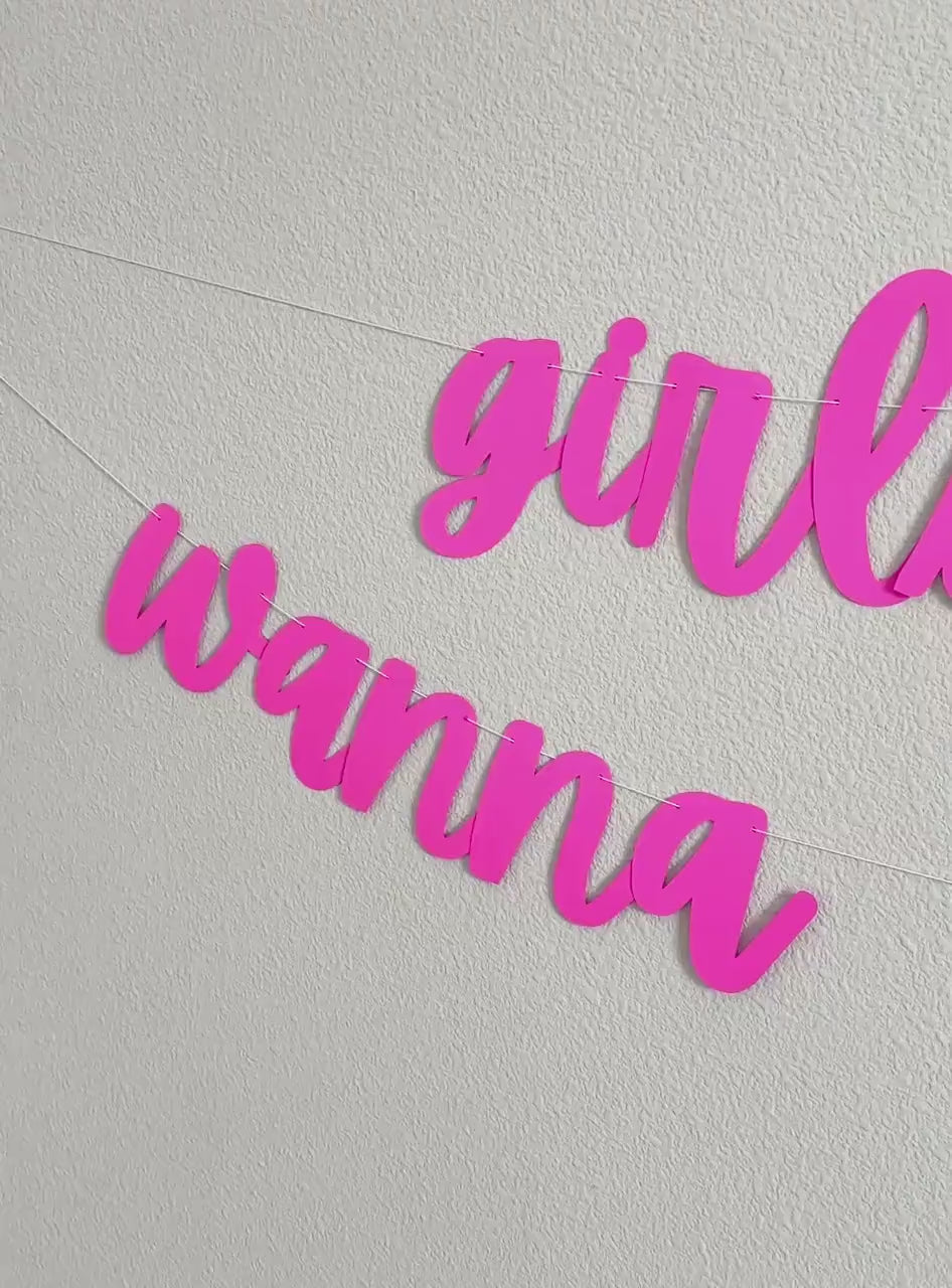 Girls Just Wanna Have Sun, Girls Just Wanna Have Sun Decorations, Girls Just Wanna Have Sun Banner, Summer Themed Party
