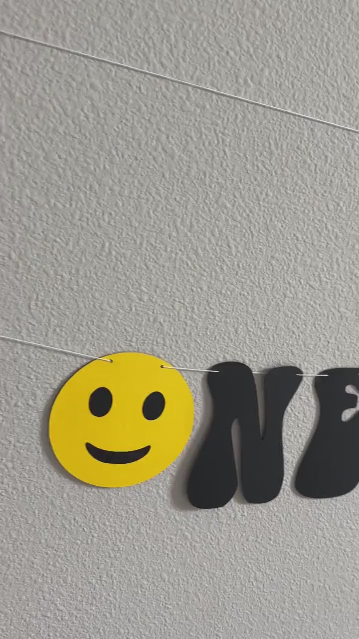 Name Is One Happy Dude, 1st Birthday Banner, One Happy Dude Decorations, Boy First Birthday Party Decoration Ideas