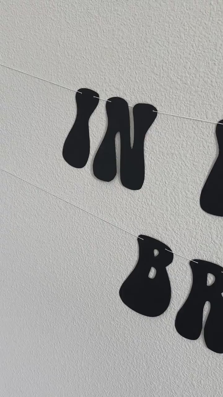 In My Spooky Bride Era, In My Spooky Bride Era Banner, Spooky Bachelorette Decorations, Halloween Themed Bachelorette, October Bach Ideas