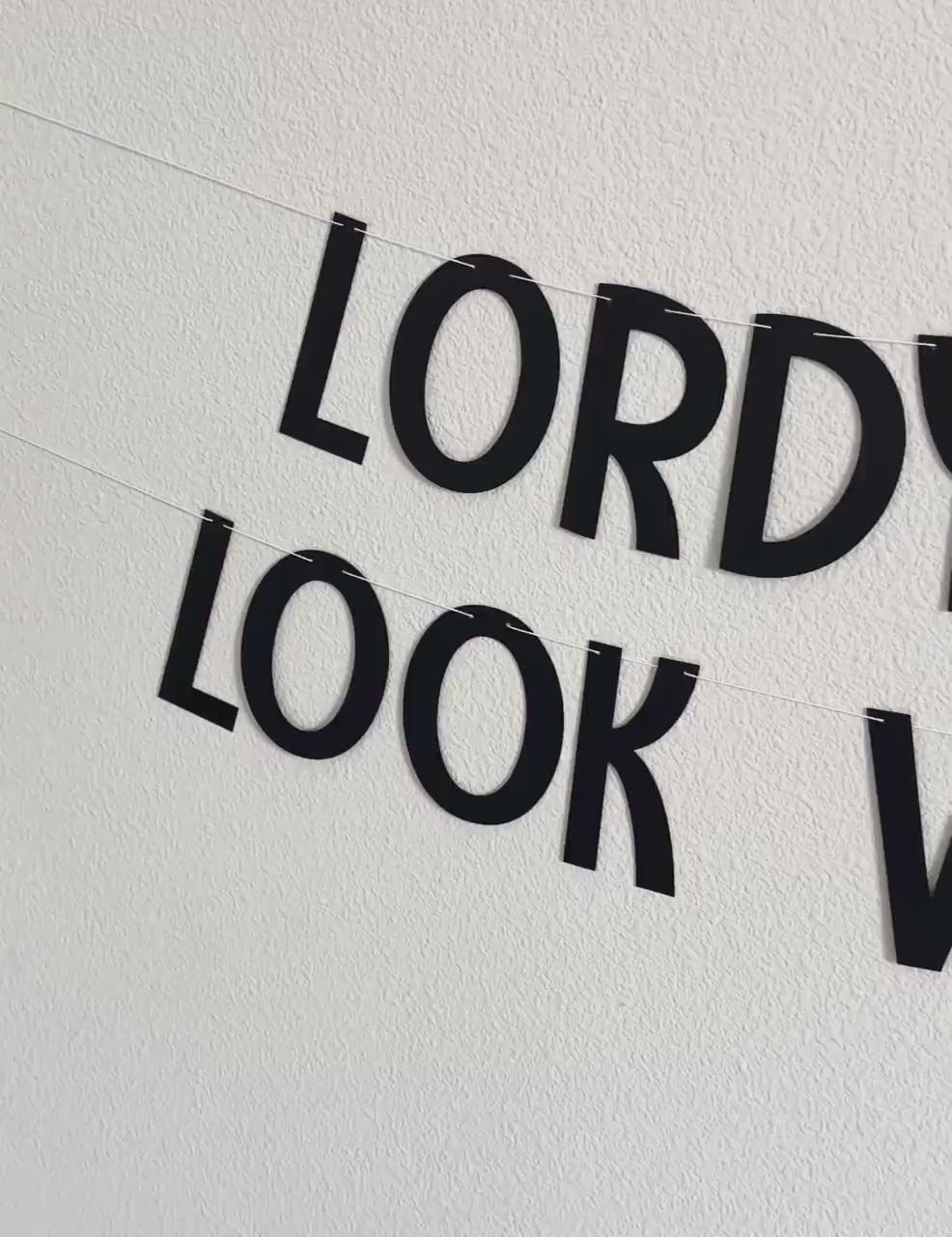 Lordy Lordy Look Who&#39;s 40!, 40th Birthday Banner, 40th Birthday Party Decorations, Fortieth Birthday Party Ideas, Happy 40th Birthday