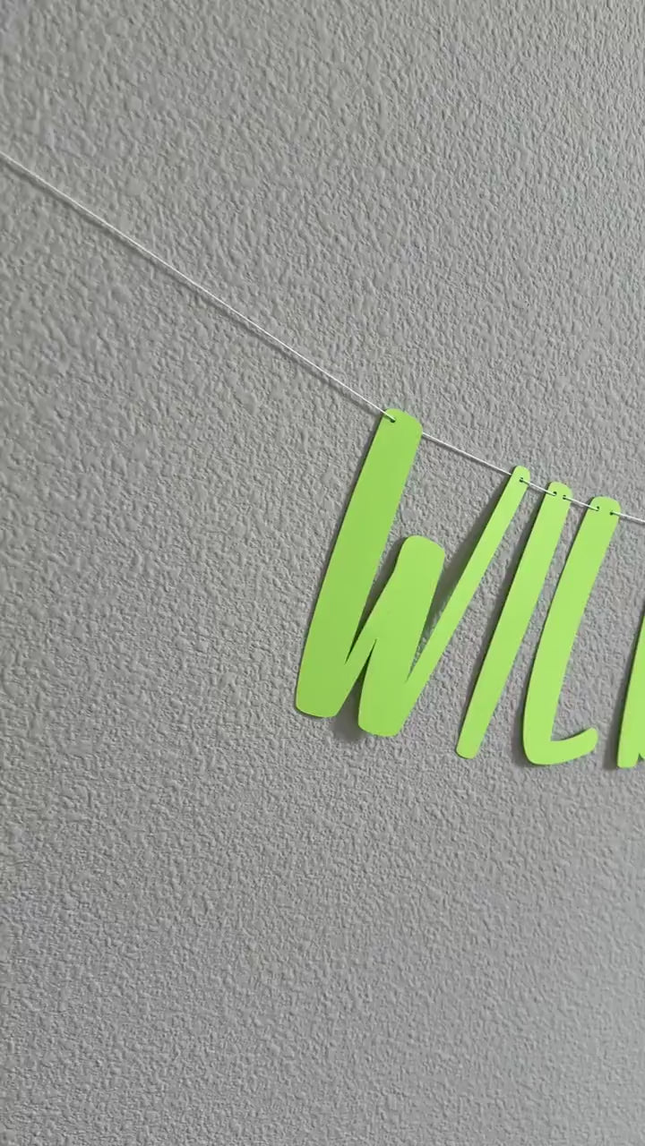 Wild and Three, Wild and Three Banner, Wild and Three Sign, Wild and Three Decor, Wild and Three Theme