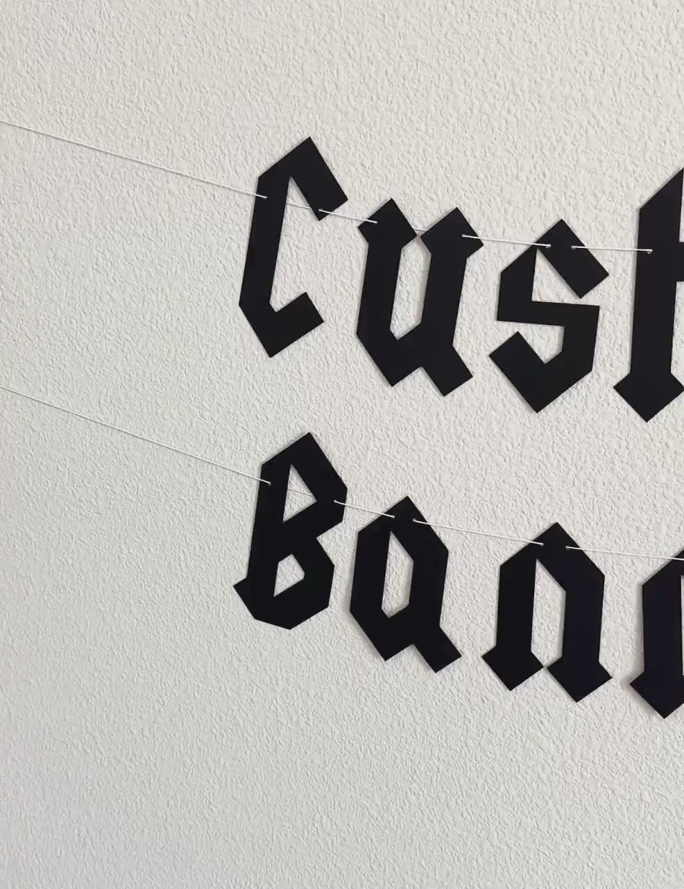 Custom Banner, Custom Rock N Roll Themed Banner, Custom Metal Banner, Metal Themed Decorations, Custom Rock Banner