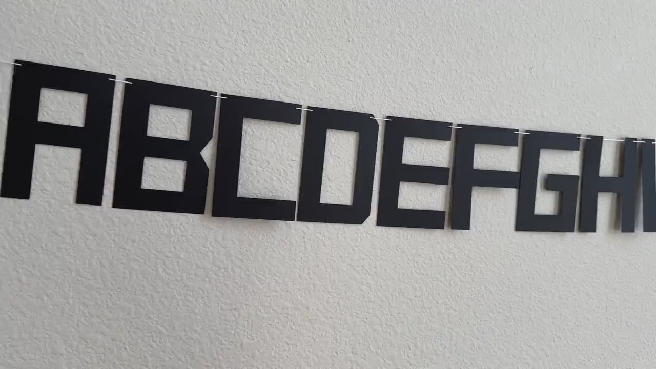 Custom Black Banner, Black Banner, Black Decorations, Black Party, Custom Banner, Personalized Black Banner